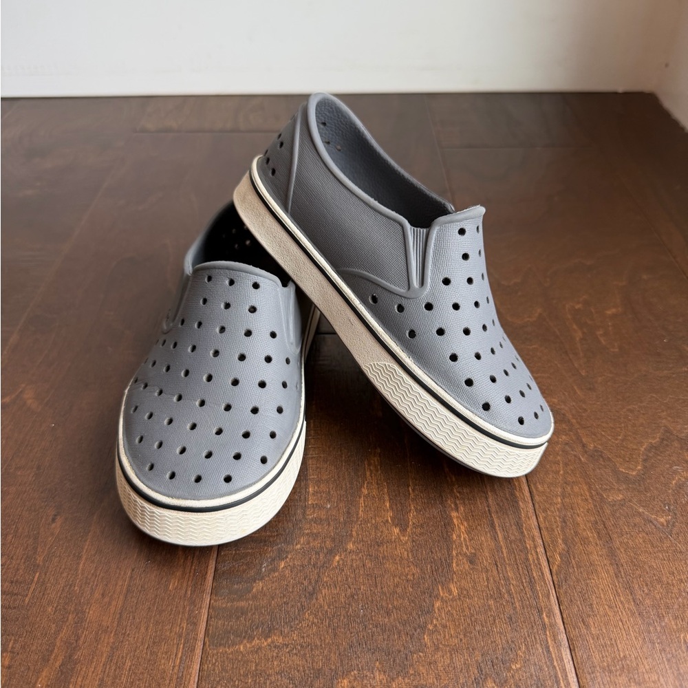 Native Kids Gray Shoes Miles Slip-On Sneakers